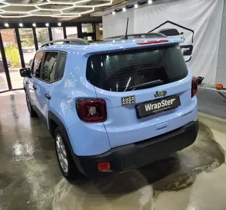 랩스터 Jeep 레니게이드 마카롱베이비블루 전체랩핑 / 고양 신원동 시공 사진