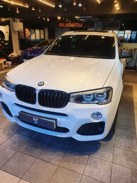 부산 BMW X4 AVI BM-100 프론트 스피커와 크리스탈 3종 세트(스타트 버튼, 기어봉, 조그셔틀) 바꾸기! / 부산 동래, 양산 시공 사진