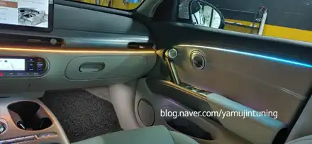 제네시스 GV60 순정연동 무빙 엠비언트 무드등? 가능하다고? / 포천, 양주, 의정부, 동두천 시공 사진