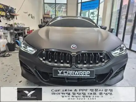 BMW M850i 무광 블랙 전체랩핑 시공 후기 :) 고급스러운 변신, 디테일이 다른 동탄 오산 화성 와이카랩 / 화성 동탄치동천로 시공 사진