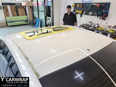 자동차 루프스킨 :) 동탄 루프스킨 포르테 쿱 시공 / 화성 동탄치동천로 시공 사진