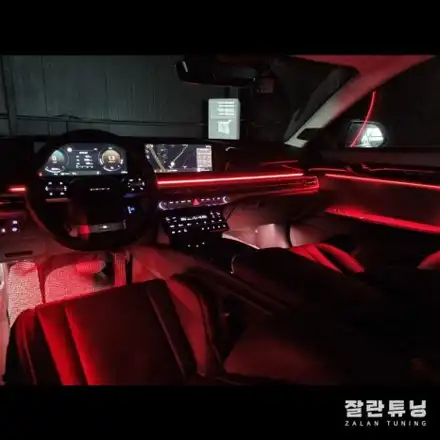 디올뉴그랜저GN7 엠비언트 깔끔하고 세련된 실내에 감성적인 무드등까지 더해지면? 평택안성 잘란튜닝 / 경기 안성 시공 사진