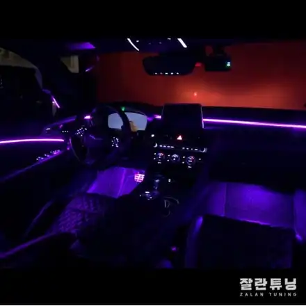 제네시스 G70 가성비좋은 실내튜닝하면 역시 엠비언트가 답이죠 평택안성 잘란튜닝 / 경기 안성 시공 사진