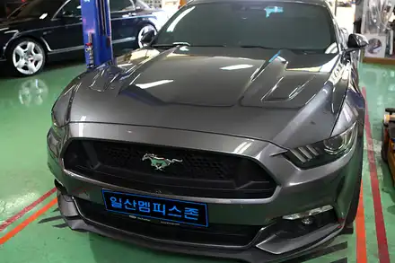 [포드] 머스탱 캘리퍼도색 - 커스텀 민트(타업체 작업 재도색) - 일산멤피스존 - 서울 경기 일산 파주 브레이크 캘리퍼도색 잘하는곳 비용 신형개조 컨버젼 / 파주 운정로 시공 사진