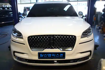 [링컨] 에비에이터 우레탄 캘리퍼도색 - 익스트림 레드 - 일산멤피스존 - 서울 경기 일산 파주 브레이크 캘리퍼도색 잘하는곳 비용 신형개조 컨버젼 / 파주 운정로 시공 사진