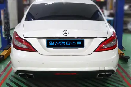 [벤츠] CLS63 AMG 우레탄 캘리퍼도색 - 커스텀 민트(티파니 민트) - 일산멤피스존 - 서울 경기 일산 파주 브레이크 캘리퍼도색 잘하는곳 비용 신형개조 컨버젼 / 파주 운정로 시공 사진
