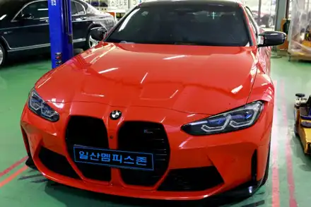 [BMW] M4 (G80) 우레탄 캘리퍼도색 - 커스텀 메탈릭 토마토 레드 - 일산멤피스존 - 서울 경기 일산 파주 운정 브레이크 캘리퍼도색 드레스업 튜닝 복원 잘하는곳 비용 / 파주 운정로 시공 사진