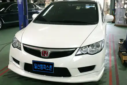 [혼다] 시빅 캘리퍼도색 (재도색) - 익스트림 레드 - 일산멤피스존 - 서울 경기 일산 파주 운정 브레이크 캘리퍼도색 드레스업 튜닝 복원 잘하는곳 비용 / 파주 운정로 시공 사진