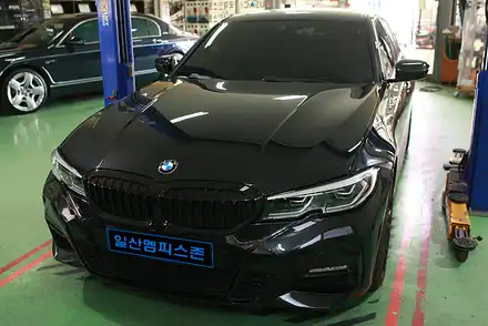 [BMW] G20 320i 캘리퍼도색 - 리얼 블랙 - 일산멤피스존 - 서울 경기 일산 파주 운정 브레이크 캘리퍼도색 드레스업 튜닝 복원 잘하는곳 비용 / 파주 운정로 시공 사진