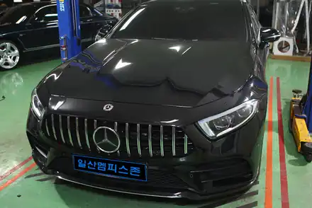 [벤츠] CLS450(C257) 우레탄 캘리퍼도색 - 익스트림 레드 - 일산멤피스존 - 서울 경기 일산 파주 브레이크 캘리퍼도색 드레스업 튜닝 복원 잘하는곳 / 파주 운정로 시공 사진