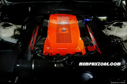 [BMW] E38 740i 엔진커버 도색 - 커스텀 디자인 컬러 - 일산멤피스존 - 서울 경기 일산 파주 브레이크 캘리퍼도색 드레스업 튜닝 복원 잘하는곳 / 파주 운정로 시공 사진