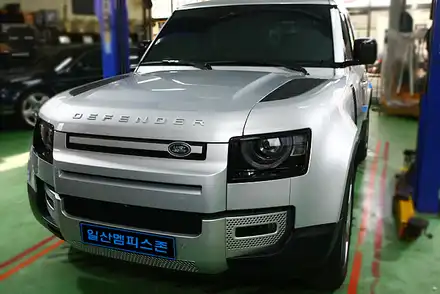 [랜드로버] 디펜더 우레탄 캘리퍼도색 - 일산멤피스존 - 파주 운정 캘리퍼도색 드레스업 튜닝 잘하는곳&작업비용/가격 / 파주 운정로 시공 사진