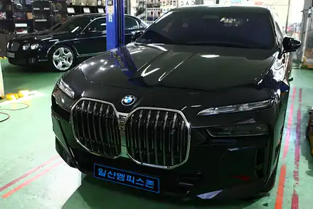 [BMW] i7 X-Drive 60 우레탄 캘리퍼도색 - 일산멤피스존 - 일산 파주 운정 캘리퍼도색 잘하는곳&비용 드레스업 튜닝 / 파주 운정로 시공 사진