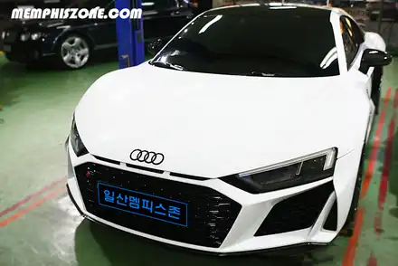 [아우디] R8 캘리퍼도색 - 일산멤피스존 - 파주 운정 캘리퍼도색 잘하는곳&비용 멤피스존 드레스업 튜닝 / 파주 운정로 시공 사진