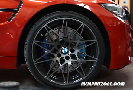[BMW] BMW M4 브레이크 캘리퍼도색 - 플래쉬 오렌지 (형광색) - 일산 멤피스존 - 드레스업 튜닝 비용 파주 운정 / 경기 파주 시공 사진