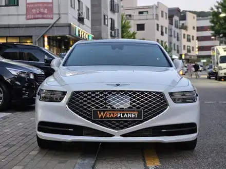 [김포 인천 - 랩핑 제네시스 G90전체랩핑] 고광택 글로스 화이트펄 G90화이트전체랩핑 / 김포시 마산동 시공 사진