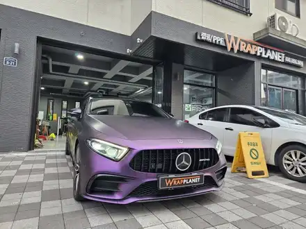 김포 자동차랩핑[랩플래닛] CLS 53AMG 전체랩핑제거및 전체랩핑 텍랩 베네치아 바이올렛 고광택랩핑 / 김포시 마산동 시공 사진