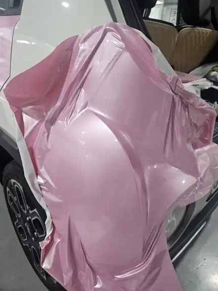🚗 캐스퍼 언블리치드아이보리 → 사쿠라핑크 전체 랩핑! / 김포시 마산동 시공 사진