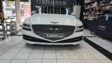 제네시스 G80( RG3) 프론트 블랙그릴 교체 / 천안시 서북구 시공 사진