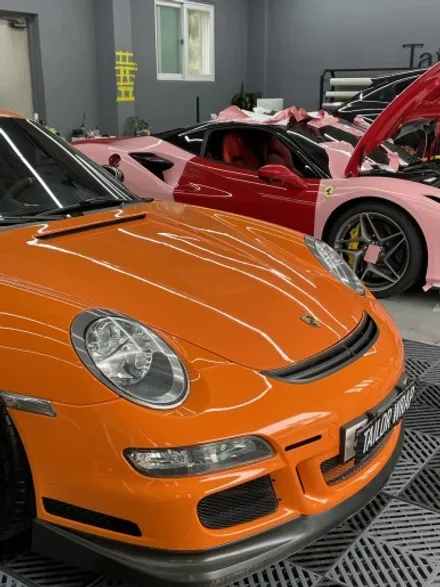 서울래핑 포르쉐(997)911 GT3 RS PPF 전체투명 PPF 소장용 도장면 보로를 위해 깔끔하게 시공해 드렸습니다. / 광진, 건대, 뚝섬