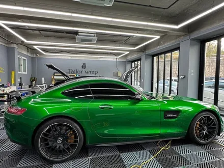 벤츠 amg gts 전체랩핑 화이트 에서 그린헬 컬러로 변경 / 광진, 건대, 뚝섬