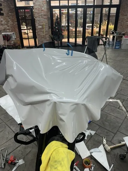 용인 할리데이비슨 스트리트글라이드 신차출고후 바로 랩핑으로 옷입히기 / 경기 화성