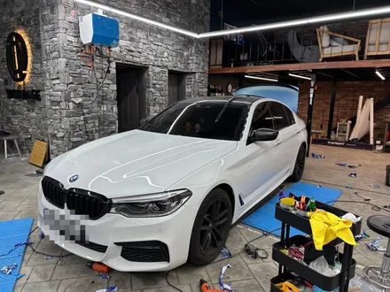 수원랩핑 BMW 5시리즈 원색으로 다시 되돌리기 랩핑제거 작업 / 경기 화성