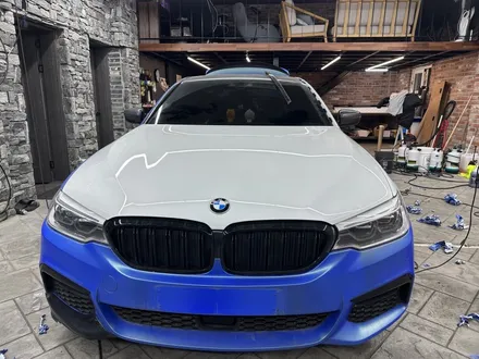 수원랩핑 BMW 5시리즈 원색으로 다시 되돌리기 랩핑제거 작업 / 경기 화성