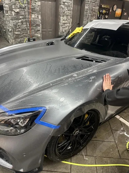 동탄 오산 랩핑 벤츠 AMG GT R 전체 PPF 시공 / 프리미엄 자동차 랩핑 라이트필름 신차 생활보호필름 잘하는곳은 101게라지! / 경기 화성