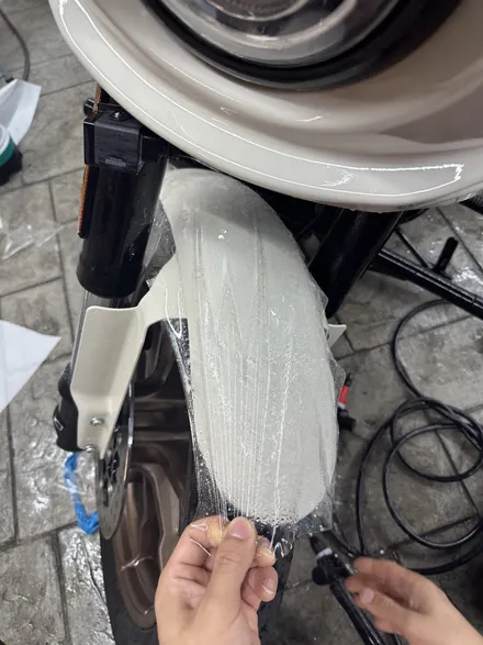 [동탄,용인] 아이보리색 로우라이더ST 전체PPF 한장으로 깔끔하게 시공 하였습니다 / 경기 화성