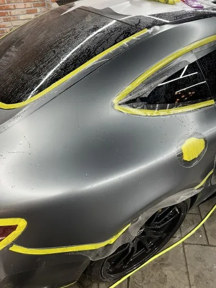 동탄 오산 랩핑 벤츠 AMG GT R 전체 PPF 시공 / 프리미엄 자동차 랩핑 라이트필름 신차 생활보호필름 잘하는곳은 101게라지! / 경기 화성