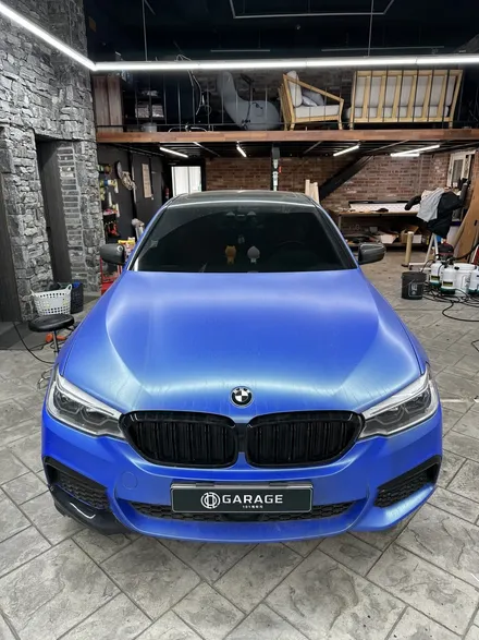 수원랩핑 BMW 5시리즈 원색으로 다시 되돌리기 랩핑제거 작업 / 경기 화성