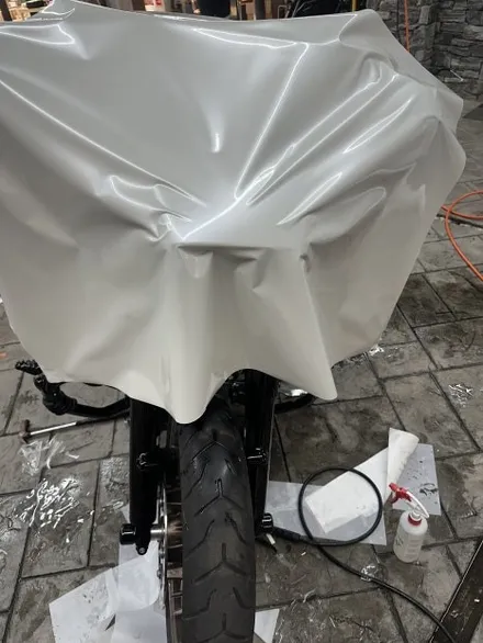 용인랩핑 할리데이비슨 스트리트글라이드 전체랩핑 화이트펄로 순정같은 퀄리티로 색바꿈 / 경기 화성