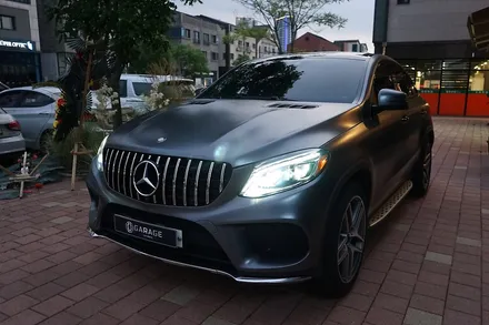 벤츠 GLE 350d 쿠페 사틴그레이메탈릭 전체랩핑 및 크롬죽이기 (수원) / 경기 화성