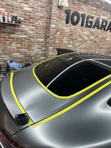 동탄 오산 랩핑 벤츠 AMG GT R 전체 PPF 시공 / 프리미엄 자동차 랩핑 라이트필름 신차 생활보호필름 잘하는곳은 101게라지! / 경기 화성