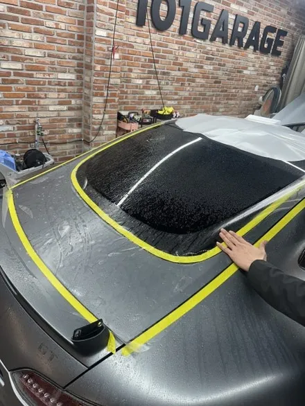 동탄 오산 랩핑 벤츠 AMG GT R 전체 PPF 시공 / 프리미엄 자동차 랩핑 라이트필름 신차 생활보호필름 잘하는곳은 101게라지! / 경기 화성