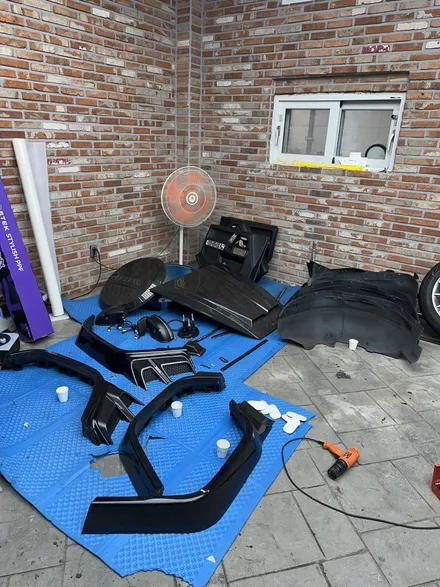 바디킷 지바겐 랩핑 이렇게 작업 합니다.(판교랩핑, 분당랩핑) / 경기 화성