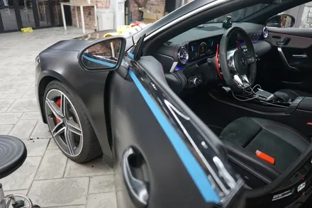 자동차랩핑 동탄 랩핑 벤츠 CLA45AMG 무광랩핑으로 더 빨라보임 / 경기 화성