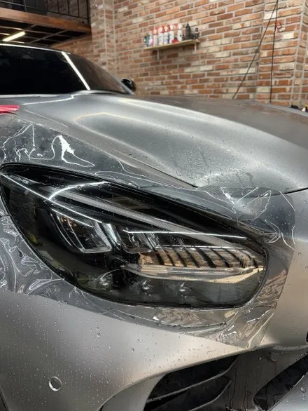 동탄 오산 랩핑 벤츠 AMG GT R 전체 PPF 시공 / 프리미엄 자동차 랩핑 라이트필름 신차 생활보호필름 잘하는곳은 101게라지! / 경기 화성