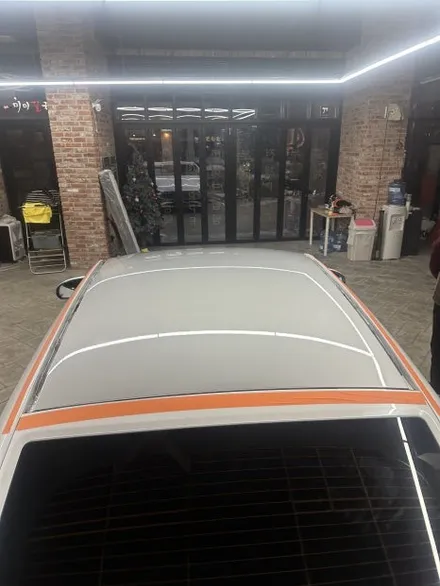 벤츠 AMG GT43 은색에서 고광택필름 화이트로 랩핑하기 용인랩핑 수원랩핑 크롬죽이기와 블랙PPF시공 / 경기 화성