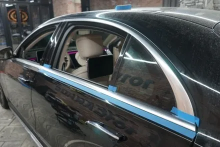 벤츠 S500 전체 크롬죽이기로 올블랙 으로 바뀐 S클래스 포스 느껴보기 / 경기 화성