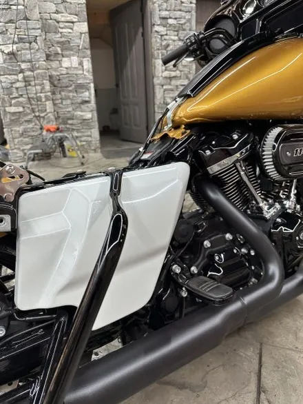 용인 할리데이비슨 스트리트글라이드 신차출고후 바로 랩핑으로 옷입히기 / 경기 화성