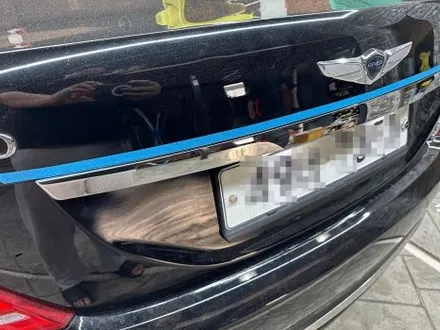 화성 랩핑, 사틴 화이트인데 파란빛이 돕니다! 그래서 사틴 화이트투 블루! EQ900 차량에 역동적인 분위기를 실현. / 경기 화성