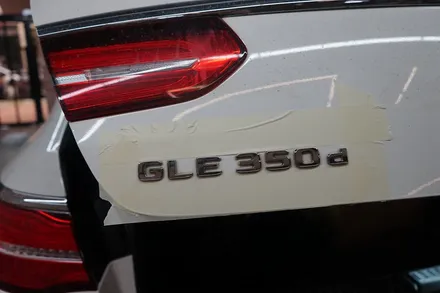 벤츠 GLE 350d 쿠페 사틴그레이메탈릭 전체랩핑 및 크롬죽이기 (수원) / 경기 화성