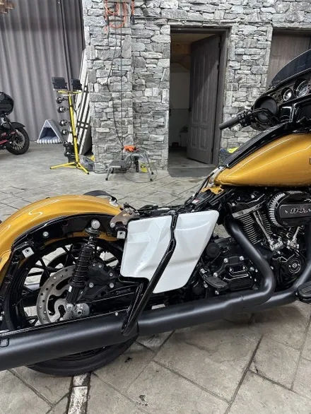 용인 할리데이비슨 스트리트글라이드 신차출고후 바로 랩핑으로 옷입히기 / 경기 화성