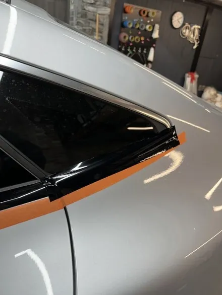 벤츠 AMG GT43 은색에서 고광택필름 화이트로 랩핑하기 용인랩핑 수원랩핑 크롬죽이기와 블랙PPF시공 / 경기 화성