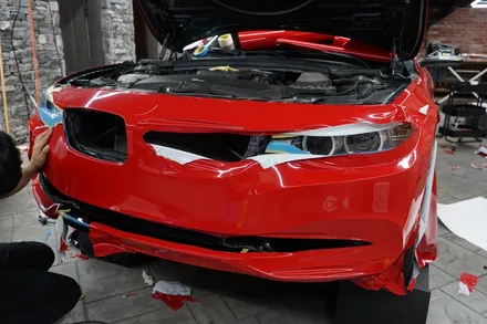 빨강에 정석 BMW 420D 카마인레드 전체랩핑(동탄, 수원) / 경기 화성