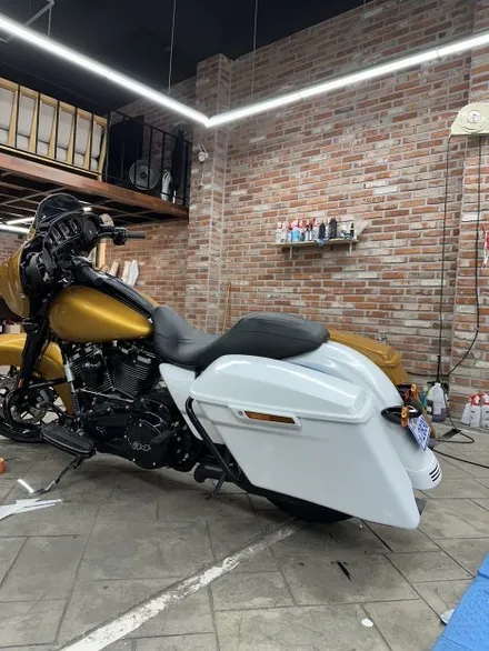 용인 할리데이비슨 스트리트글라이드 신차출고후 바로 랩핑으로 옷입히기 / 경기 화성