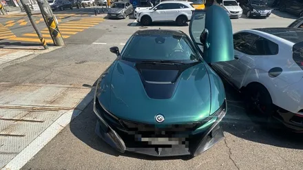BMW i8 크리스탈기어봉, 핸들교체 ☆송탄LED 평택LED 오산LED 차사랑☆ / 평택 서정동