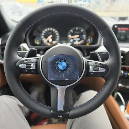 구미 핸들 119 대구 BMW X6 핸들 가죽 교체 삼색 스티치 / 경북 칠곡, 구미